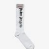 Palm Angels Accessories White Vertical Logo Socks