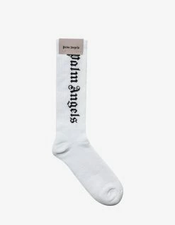 Palm Angels Accessories White Vertical Logo Socks