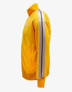 Palm Angels Yellow Track Jacket With Stripes Clothing