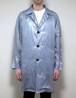 Raf Simons Clothing Blue Coat With T-Shirt Layer