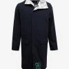 Raf Simons Navy Blue Parka With Silver Interior