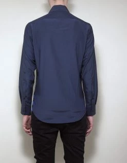 Ralph Lauren Purple Label Nautical Print Silk-Blend Shirt