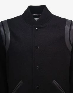 Saint Laurent All-Black Wool Teddy Jacket Clothing
