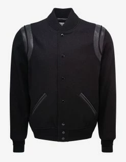Saint Laurent All-Black Wool Teddy Jacket Clothing