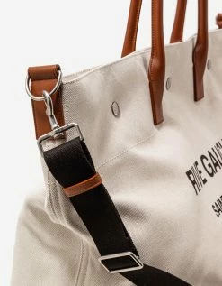 Saint Laurent Beige Rive Gauche Maxi Shopping Bag Accessories