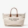 Saint Laurent Beige Rive Gauche Maxi Shopping Bag Accessories