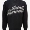 Saint Laurent Black 90s Signature Mohair Sweater