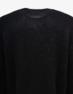 Saint Laurent Black 90s Signature Mohair Sweater