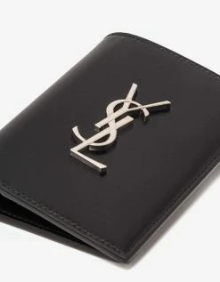 Saint Laurent Accessories Black Cassandre Card Wallet