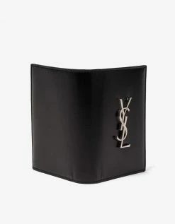Saint Laurent Accessories Black Cassandre Card Wallet