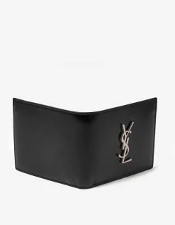 Saint Laurent Black Cassandre East/West Wallet Accessories