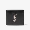 Saint Laurent Black Cassandre East/West Wallet Accessories