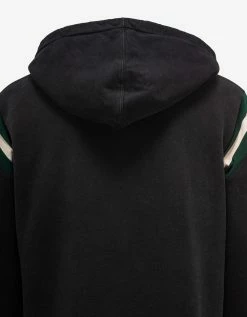 Saint Laurent Black & Green Logo Hoodie