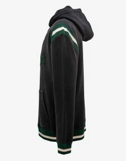 Saint Laurent Black & Green Logo Hoodie