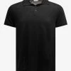 Saint Laurent Clothing Black Knitted Polo T-Shirt