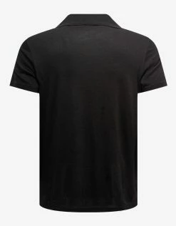 Saint Laurent Clothing Black Knitted Polo T-Shirt