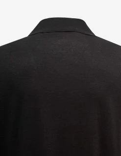Saint Laurent Clothing Black Knitted Polo T-Shirt
