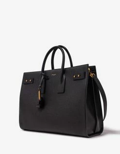 Saint Laurent Accessories Black Leather Thin Large Bag