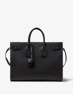 Saint Laurent Accessories Black Leather Thin Large Bag