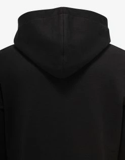 Saint Laurent Clothing Black Logo Print Hoodie