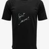 Wholesale 👍 Saint Laurent Black Logo Print Oversized T-Shirt ⌛ 2 Saint Laurent Black Logo Print Oversized T-Shirt