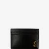 Saint Laurent Black Monogram Card Holder Accessories