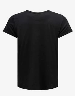 Saint Laurent Black Rive Gauche Logo T-Shirt T-Shirts