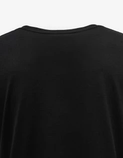 Saint Laurent Black Rive Gauche Logo T-Shirt T-Shirts