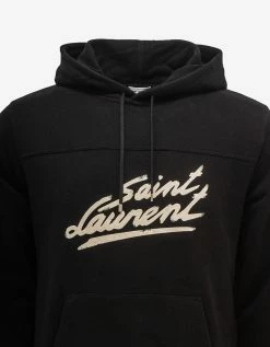Black Saint Laurent '50s Signature Hoodie