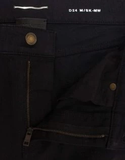 Saint Laurent Black Skinny Jeans With Silver Coating