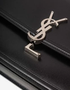 Saint Laurent Accessories Black Solferino Medium Satchel Bag