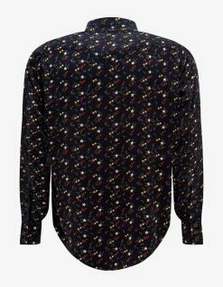 Saint Laurent Clothing Black Stars Print Western Shirt