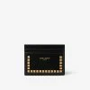 Saint Laurent Accessories Black Studded Leather Card Holder