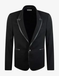 Saint Laurent Black Tailored Wool Blazer Clothing
