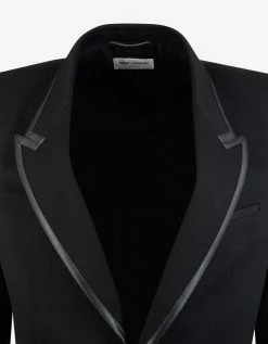 Saint Laurent Black Tailored Wool Blazer Clothing