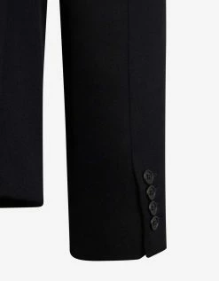 Saint Laurent Black Tailored Wool Blazer Clothing