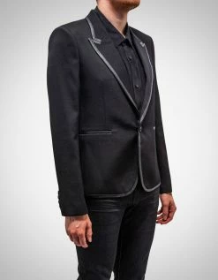 Saint Laurent Black Tailored Wool Blazer Clothing