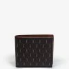 Saint Laurent Brown Monogram East/West Billfold Wallet Accessories