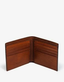 Saint Laurent Brown Monogram East/West Billfold Wallet Accessories