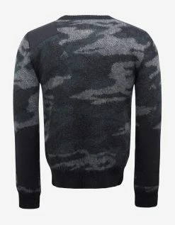 Saint Laurent Clothing Camouflage Mohair Sweater
