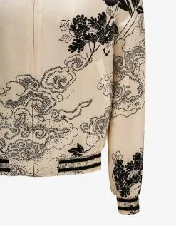 Hot Sale 🥰 Saint Laurent 🧥 Coats And Jackets Cloud Motif Silk Satin Teddy Jacket 🤩 17 Saint Laurent Coats And Jackets Cloud Motif Silk Satin Teddy Jacket