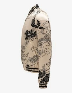 Hot Sale 🥰 Saint Laurent 🧥 Coats And Jackets Cloud Motif Silk Satin Teddy Jacket 🤩 19 Saint Laurent Coats And Jackets Cloud Motif Silk Satin Teddy Jacket