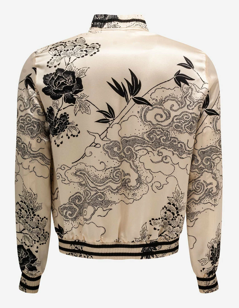 Hot Sale 🥰 Saint Laurent 🧥 Coats And Jackets Cloud Motif Silk Satin Teddy Jacket 🤩 7 Saint Laurent Coats And Jackets Cloud Motif Silk Satin Teddy Jacket