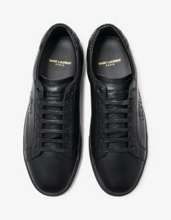 Wholesale 🧨 Saint Laurent Court Classic SL/06 Black Python Trim Trainers ✔️ 12 Saint Laurent Court Classic SL/06 Black Python Trim Trainers