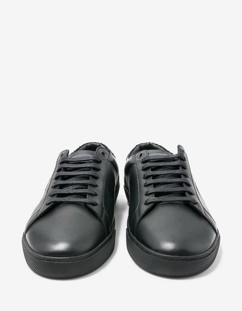 Wholesale 🧨 Saint Laurent Court Classic SL/06 Black Python Trim Trainers ✔️ 5 Saint Laurent Court Classic SL/06 Black Python Trim Trainers