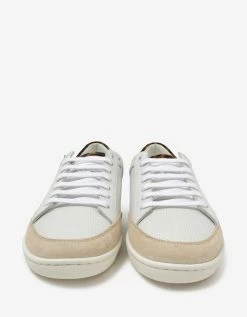 Saint Laurent Court Classic SL/10 White Perforated Leather Trainers