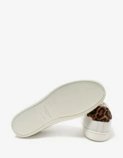 Saint Laurent Court Classic SL/10 White Perforated Leather Trainers