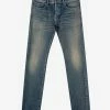 Saint Laurent Dirty Sandy Blue Slim Fit Jeans