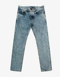 Saint Laurent Clothing Etienne Heavy Marble Blue Jeans