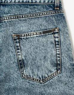 Saint Laurent Clothing Etienne Heavy Marble Blue Jeans